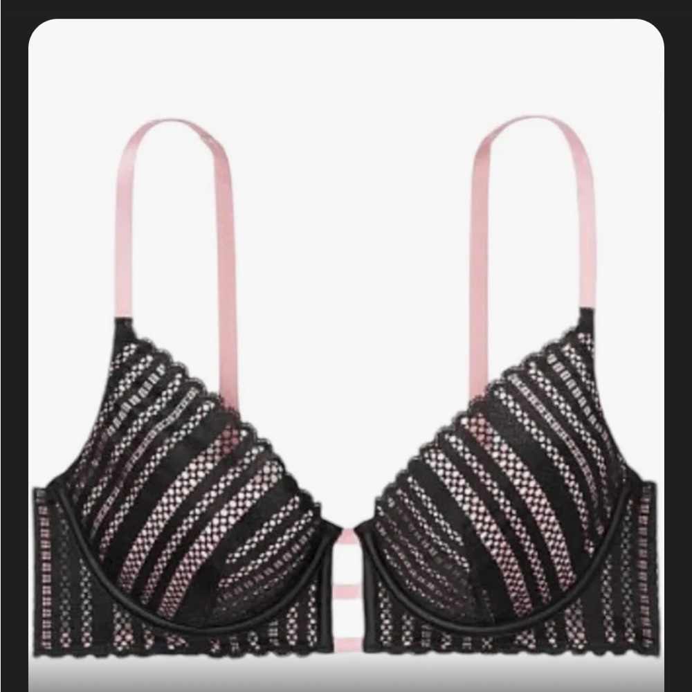 Victorias Secret black and pink sexy bra NWTs